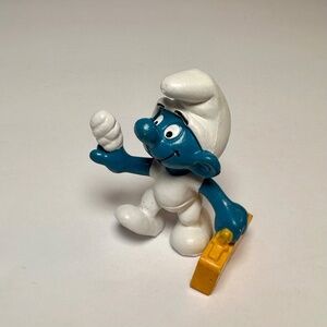 🩵 Vintage Smurf with Sore Thumb & Case